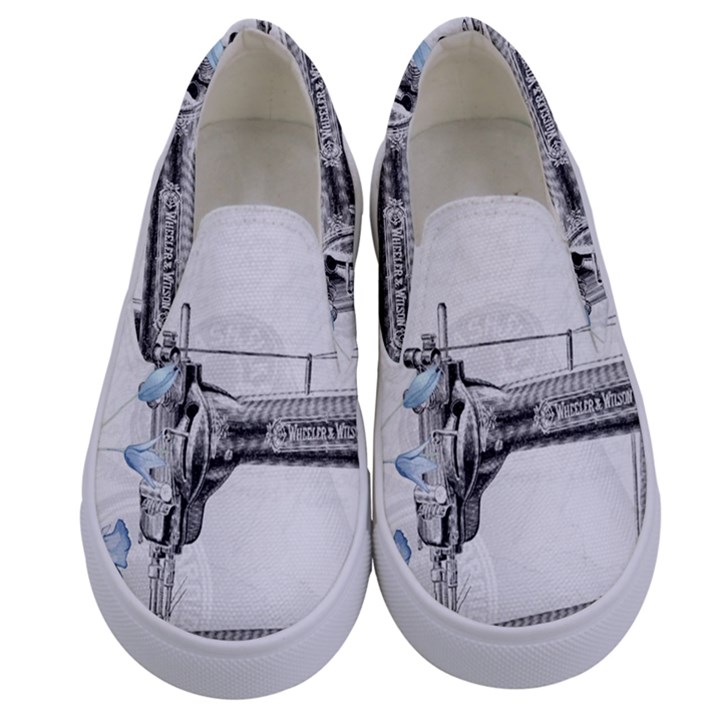 Vintage 1047275 1280 Kids  Canvas Slip Ons