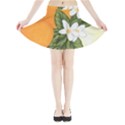 Orange Blossoms Mini Flare Skirt View3