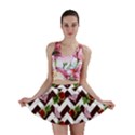 Cat Rose Chevron Mini Skirt View1