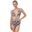 Cat Rose Chevron Tied Up Two Piece Swimsuit View1