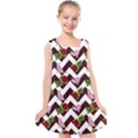 Cat Rose Chevron Kids  Cross Back Dress View1