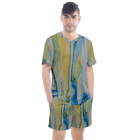 Caribbean Men s Mesh Tee And Shorts Set by WILLBIRDWELL