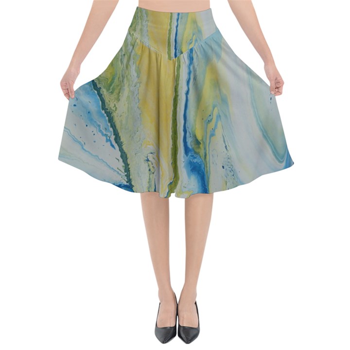 Caribbean Flared Midi Skirt