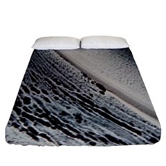 Black And White Fitted Sheet (california King Size) by WILLBIRDWELL