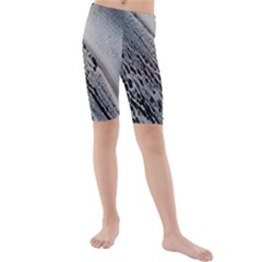 Black And White Kids  Mid Length Swim Shorts