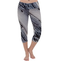 Black And White Capri Yoga Leggings by WILLBIRDWELL