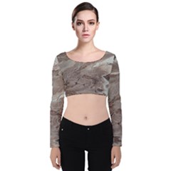 Haboob Velvet Crop Top by WILLBIRDWELL