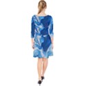 Cobalt Quarter Sleeve Front Wrap Dress View2