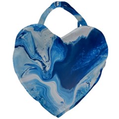 Cobalt Giant Heart Shaped Tote by WILLBIRDWELL