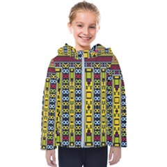 Shapes Rows                                         Kids  Hooded Puffer Jacket