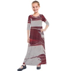 Turmoil Kids  Quarter Sleeve Maxi Dress by WILLBIRDWELL