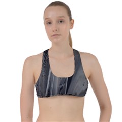 Black Marble Criss Cross Racerback Sports Bra by WILLBIRDWELL