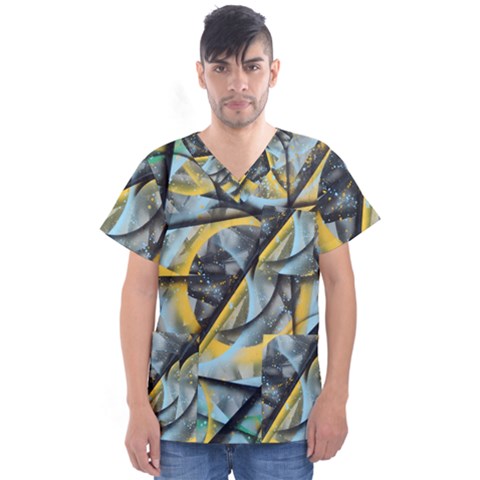 Foresight Men s V-neck Scrub Top by WILLBIRDWELL