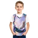 Cute Little Maltese Puppy On The Moon Kids  SportsWear View1