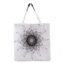 Mandala Misic Grocery Tote Bag by alllovelyideas