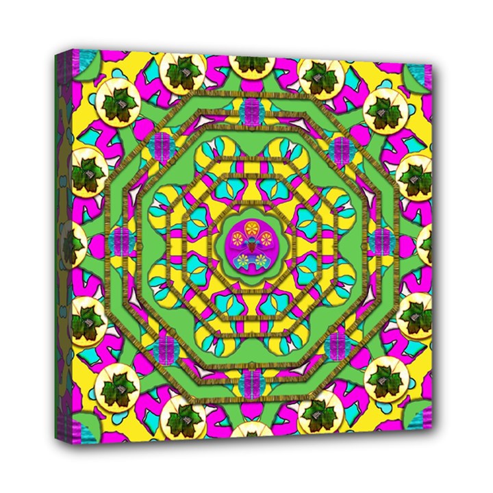 Cool Colors To Love And Cherish Mini Canvas 8  x 8  (Stretched)