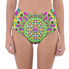 Cool Colors To Love And Cherish Reversible High-waist Bikini Bottoms by pepitasart