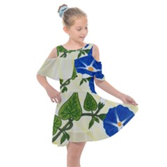 Morning Glory Kids  Shoulder Cutout Chiffon Dress by lwdstudio