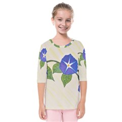 Morning Glory Kids  Quarter Sleeve Raglan Tee