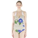 Morning Glory Halter Swimsuit View1