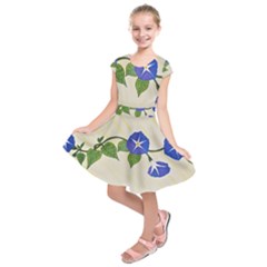 Morning Glory Kids  Short Sleeve Dress by lwdstudio