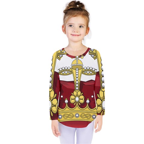 Crown 2024678 1280 Kids  Long Sleeve Tee by vintage2030