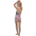 Pink Flowers Go with the Flow One Piece Swimsuit View2