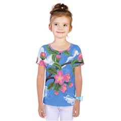 Cherry Blossoms Kids  One Piece Tee