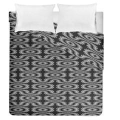 Monochrome Centipede Arabesque Duvet Cover Double Side (queen Size) by linceazul