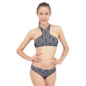 Monochrome Centipede Arabesque High Neck Bikini Set View1