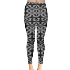 Monochrome Centipede Arabesque Inside Out Leggings by linceazul