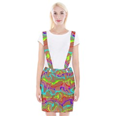 Colorful wavy shapes                                                Braces Suspender Skirt