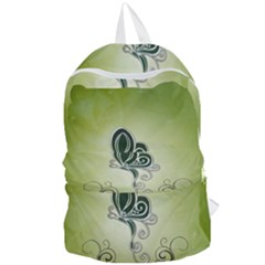 Wonderful Butterlies , Green Colors Foldable Lightweight Backpack by FantasyWorld7