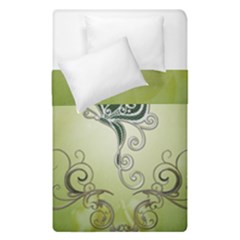 Wonderful Butterlies , Green Colors Duvet Cover Double Side (single Size) by FantasyWorld7