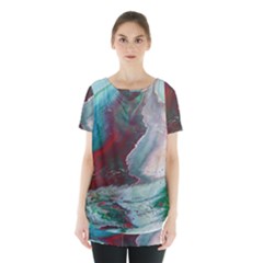 Dreams In Color Skirt Hem Sports Top by WILLBIRDWELL