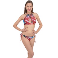 Graden 3 Cross Front Halter Bikini Set by WILLBIRDWELL