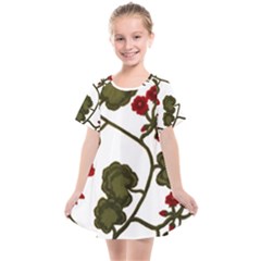 Geraniums Kids  Smock Dress by lwdstudio