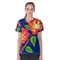 Sunset Flowers Women s Cotton Tee