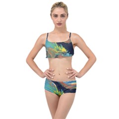 Space Layered Top Bikini Set