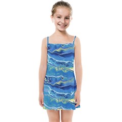 Sunlit Waters Kids Summer Sun Dress by lwdstudio