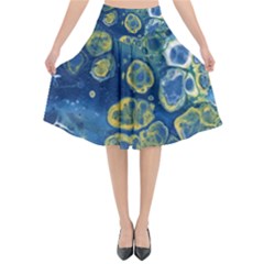 Churning Waters Flared Midi Skirt