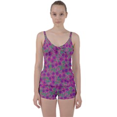 Deep Rose Tie Front Two Piece Tankini by 1dsignmovesu