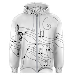 Music Partition Men s Zipper Hoodie by alllovelyideas