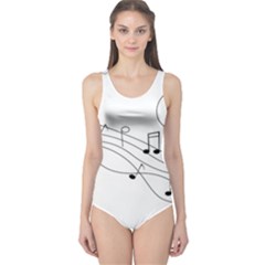 Music Partition One Piece Swimsuit by alllovelyideas