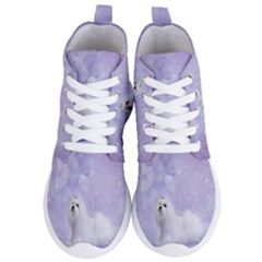 Cute Little Maltese, Soft Colors Women s Lightweight High Top Sneakers by FantasyWorld7