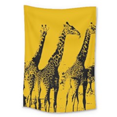 Giraffe  Large Tapestry by Valentinaart