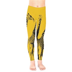 Giraffe  Kids  Legging by Valentinaart