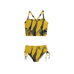 Giraffe  Girls  Tankini Swimsuit by Valentinaart