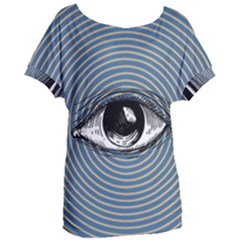 Pop Art Eye Women s Oversized Tee by Valentinaart