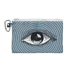 Pop Art Eye Canvas Cosmetic Bag (medium) by Valentinaart